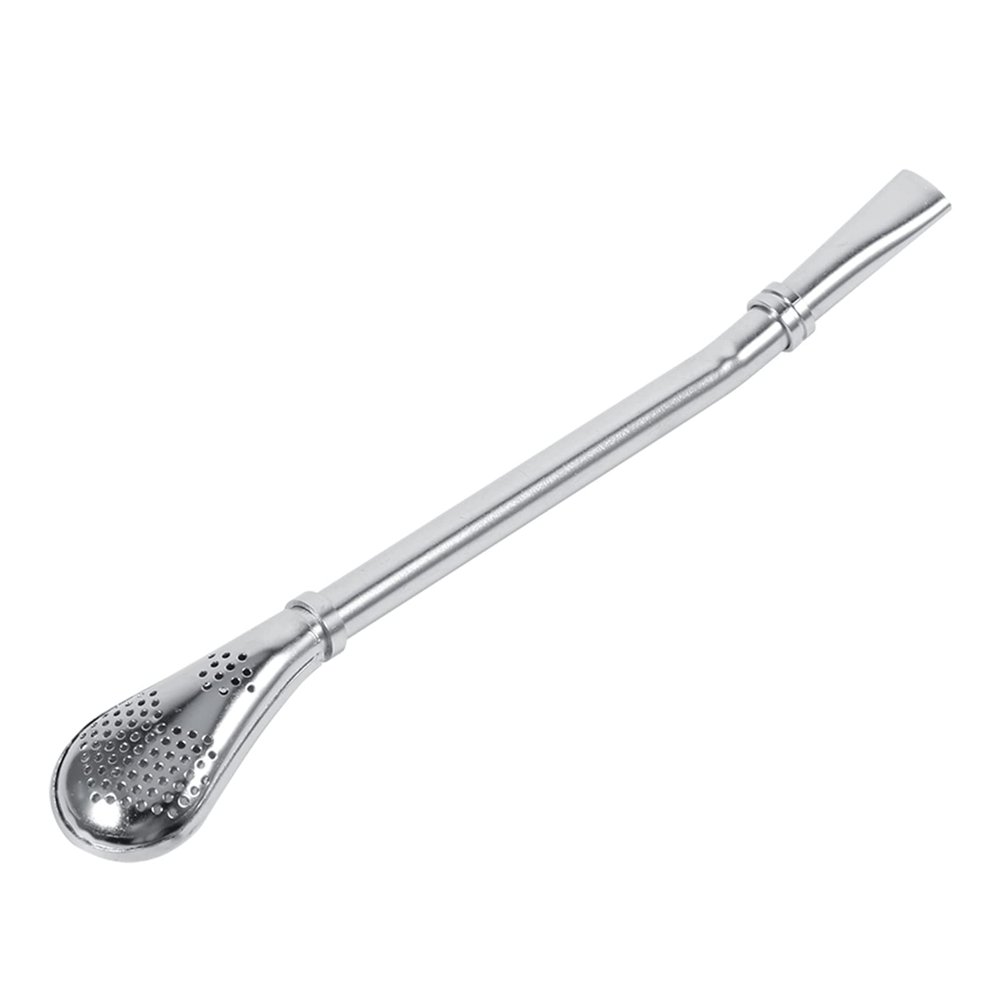 Drinking Filter Str ws,Reus ble St inless Steel Drinking Str ws,Drinking Str w,Drinking Str w Filter Spoon for M te Te Set, yerb m te urd set Str ws