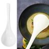 1set White Porcelain Soup Spoons Heavy Duty Ceramic Ladles for Serving Soups Stews and Ramen Homes Hotels and Restaurants view 3