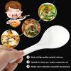 1set White Porcelain Soup Spoons Heavy Duty Ceramic Ladles for Serving Soups Stews and Ramen Homes Hotels and Restaurants view 4