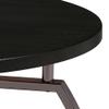 Andre Dark Grey and Black Nickel End Table view 3