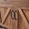 Modern Farmhouse Double Barn Door Accent Cabinet, 30 Inch, Light Brown, Compatible with CD-070AB view 4