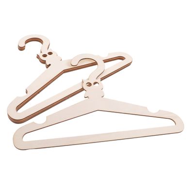 IMIKEYA 5pcs DIY Cartoon Animal Wooden Hangers for Boy Girl Creative Boy Girl Nursery Storage Non-Slip Design for Clothes Closet Organization