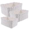 Garneck 1Set Paper Rope Storage Basket Multi-functional Woven Baskets for Organizing Clothes Toys Cosmetics Stylish Home Decor Bins view 1