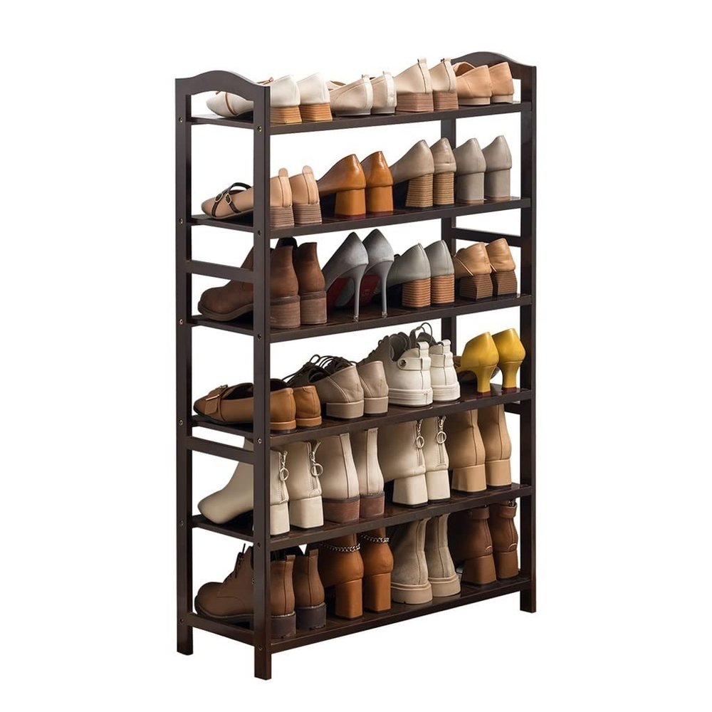 CHICKEN Shoe Rack 6 Tier Shoe Rack 42inch Shoe Rack Storage Rack Holds Up To 24 Pairs Ideal for Entrance Bedroom Shoes Rack Storage Shelf Shoe Organizer