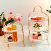 Cake Stand Dessert Table Display Stand Decoration Cake Stand Set Up Creative Afternoon Tea Fruit Dessert Tray Rack Suitable for Gift Tea Party with Plates Cake Holder (Size : B) view 3