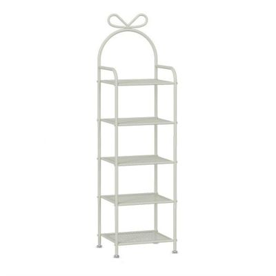 CHICKEN Shoe Rack 5/7 Tiers Tall Shoe Rack, Vertical Shoe Organizer, Space Saver Narrow Shoe Shelf Storage for Entryway, Bedroom, Cloakroom Shoe Organizer (Color : White, Size : 5-Layers)