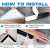 16-Pack Gripper for Rug for Hardwood Floors and Tiles: Double-Sided Reusable Rug Carpet Tape. Anti-Slip Tape Grips Area Rugs, Non-Slip Rug Pads Prevent Sliding, Curling, and Bunching view 4