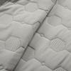 Lush Decor Hexagon Honeycomb Embroidered Textured Cotton Quilt Gray 3 Piece Set King/California King - Soft Lightweight Modern 3 Piece Bedding Set view 3