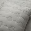Lush Decor Hexagon Honeycomb Embroidered Textured Cotton Quilt Gray 3 Piece Set King/California King - Soft Lightweight Modern 3 Piece Bedding Set view 4
