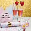 Keep Unique Christmas Napkins - 3-Ply Decorative Napkins - Over 700 Designs, Made in Europe - Serving Supplies For Holiday Parties, Table Decorations  6.5x6.5 20-Count (Wreath Merry, Pack of 4) view 4