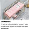 Entryway Bench, Shoe Bench for Living Room, 80CM Shoe Storage Bench with Metal Frame Shoe Stool with Back Hallway Free Standing Shoe Racks for Entryway, Living Room, Bedroom (Color : Pink) view 4