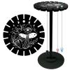 CRASPIRE Mushroom Pendulum Shelf with 3Pcs Crystal Pendant Moon Phase Display Holder Stand Black Wooden Dowsing Divination Metaphysical Boards Witchy Stuff for Home Hanging Stone Essential Oil Decor view 1