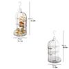 Cake Stand Creative Bird Cage Cake Stand Buffet Dessert Table Afternoon Tea Snack Bread Rack Multi-Layer for Shop Restaurant Household Cake Holder (Size : A) view 2