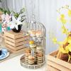 Cake Stand Creative Bird Cage Cake Stand Buffet Dessert Table Afternoon Tea Snack Bread Rack Multi-Layer for Shop Restaurant Household Cake Holder (Size : A) view 4