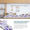 2 Rolls 12" W x 120" L Floral Drawer and Shelf Liner for Cabinets, Non-Adhesive Strong Grip Non-Slip Flower Shelf Cabinet Kitchen Shelf Liners for Kitchen Cabinets view 3