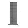 HomVent Rotating Shoe Rack, Wooden 7-Tier Spinning Shoe Rack Tower, Free Standing 360 Revolving Shoe Organizer Shoe Storage Shelf Can Hold Over 28 Pairs Shoes for Entryway Living Room (7-Tier, Gray1) view 3