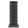 HomVent Rotating Shoe Rack, Wooden 7-Tier Spinning Shoe Rack Tower, Free Standing 360 Revolving Shoe Organizer Shoe Storage Shelf Can Hold Over 28 Pairs Shoes for Entryway Living Room (7-Tier, Gray1) view 4