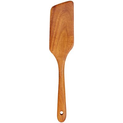Best Non Toxic Wooden Spatula for Cooking Utensils Teak Wood Wok Spatulas for Kitchen Spoon Pancake Turner Scraper Spurtle Bamboo Kitchen Utensil Flat Egg Flipper Spatula Long Fish Cooking Spatulas