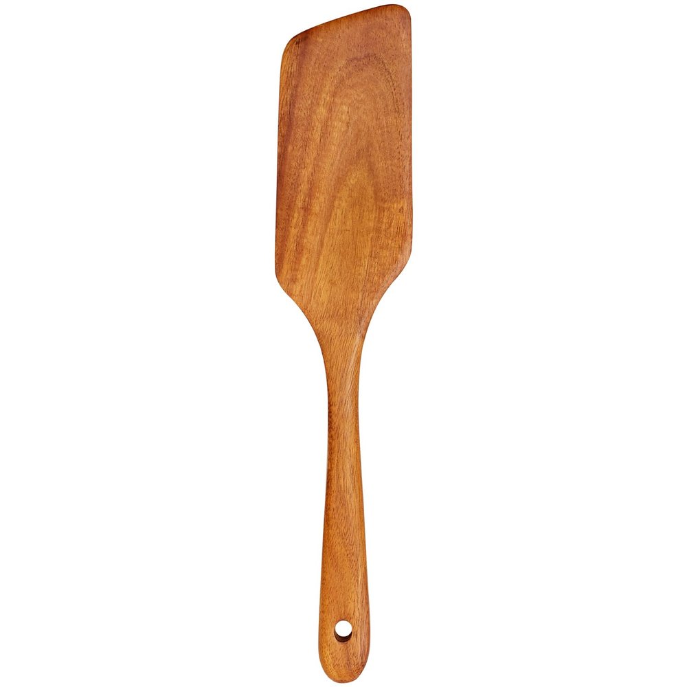 Best Non Toxic Wooden Spatula for Cooking Utensils Teak Wood Wok Spatulas for Kitchen Spoon Pancake Turner Scraper Spurtle Bamboo Kitchen Utensil Flat Egg Flipper Spatula Long Fish Cooking Spatulas