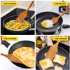 Best Non Toxic Wooden Spatula for Cooking Utensils Teak Wood Wok Spatulas for Kitchen Spoon Pancake Turner Scraper Spurtle Bamboo Kitchen Utensil Flat Egg Flipper Spatula Long Fish Cooking Spatulas view 2