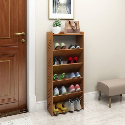 CHICKEN Shoe Rack Shoe Shelf Organizer Vertical Shoe Rack 6-Tier Multifunctional Storage Rack Living Room Bedroom Corridor Shoe Rack Shoe Organizer (Color : B)