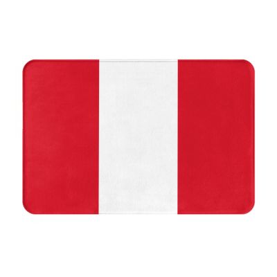 SIYTUAU Flag of Peru Bathroom Rugs 16x24 Inch Ultra Soft Non Slip Bath Mat Kitchen Bedroom Rug Door Mat