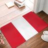 SIYTUAU Flag of Peru Bathroom Rugs 16x24 Inch Ultra Soft Non Slip Bath Mat Kitchen Bedroom Rug Door Mat view 2