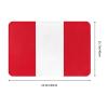 SIYTUAU Flag of Peru Bathroom Rugs 16x24 Inch Ultra Soft Non Slip Bath Mat Kitchen Bedroom Rug Door Mat view 3