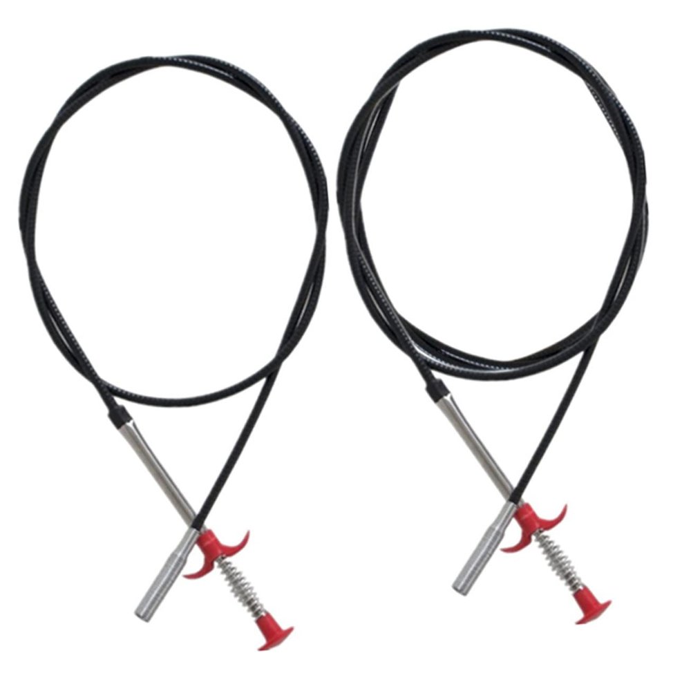 Mobestech 2pcs Extended Reacher Grabber Long Reach Drain Cleaning Tools Flexible Sink Claw Pickup for Removal