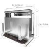 MAGICLULU Multifunctional Stainless Steel Kitchen Storage Rack for Knives, Chopsticks, Cutting Boards, and Pot Lids - Space-Saving Countertop Organizer view 3