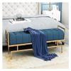 Entryway Bench, Shoe Bench for Living Room, Luxurious End of Bed Bench, Leather Upholstered Bedroom Bench Bench Seat,Modern Multifunction Shoe Bench Entryway Bench (Size : 80x35x45cm(31x14x18inch)) view 1