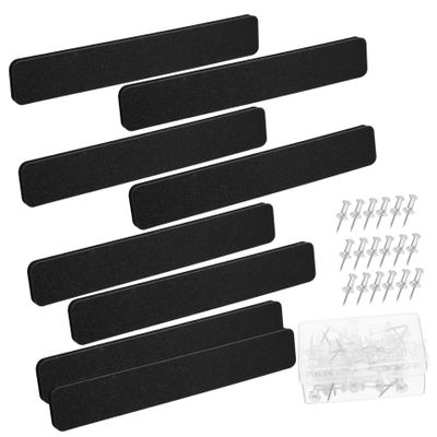 LIFKOME 8pcs Felt Board Strips Pin Display Board Decorations for Wall Office Classroom