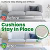 ECOHomes Couch Cushion Grip Pad, Couch Cushion Non Slip Pads Keep Sofa Cushions from Sliding - Anti Slip Sofa & Patio Grips Mattress Gripper Stopper Stop Slide & Prevent Sliding (Loveseat [2PCs Pack]) view 4