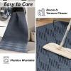 SUWUYUE Runner Rug Non Slip, 6FT x 19FT Washable Area Rug Indoor Outdoor Rubber Back Carpet Mat for Hallway Kitchen Entryway Laundry Room Foyer Balcony Living Room, Grey view 3