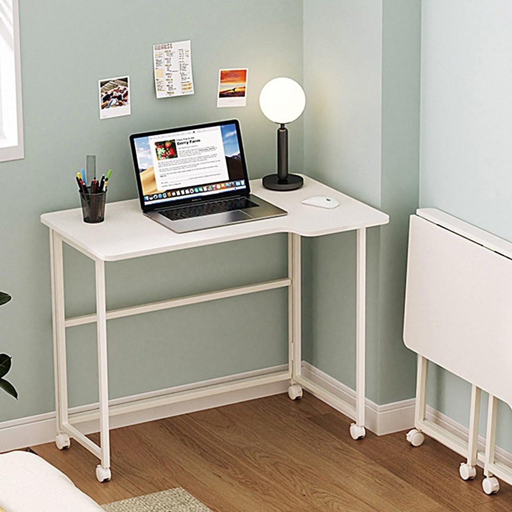 BREZO Computer Desk-Home Office Desk, Writing Desks, Work Table, Study Table, Modern Simple Style Student Desk for Home Office (Color : C)