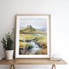 Sligo Wall Art Ireland Watercolor Landscape Art Print Irish Castle Wall Print Green Field Art Mountain Artwork, Sligo Ireland Photo,55 view 2