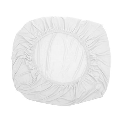 Ciieeo 1pc Milk Silk Sofa Cover Round Sofa Pure Color Home Furniture Dining Chair Cover Chair Sleeves Outdoor Cushion Covers Round Couch Sofa Clear Elasticity Cover Polyester White