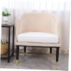 Ciieeo 1pc Milk Silk Sofa Cover Round Sofa Pure Color Home Furniture Dining Chair Cover Chair Sleeves Outdoor Cushion Covers Round Couch Sofa Clear Elasticity Cover Polyester White view 3
