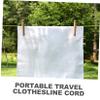 Ciieeo 4pcs Camping Clothesline Cord Portable Washing Line for Outdoor Compact Travel Clothes Drying Line view 2