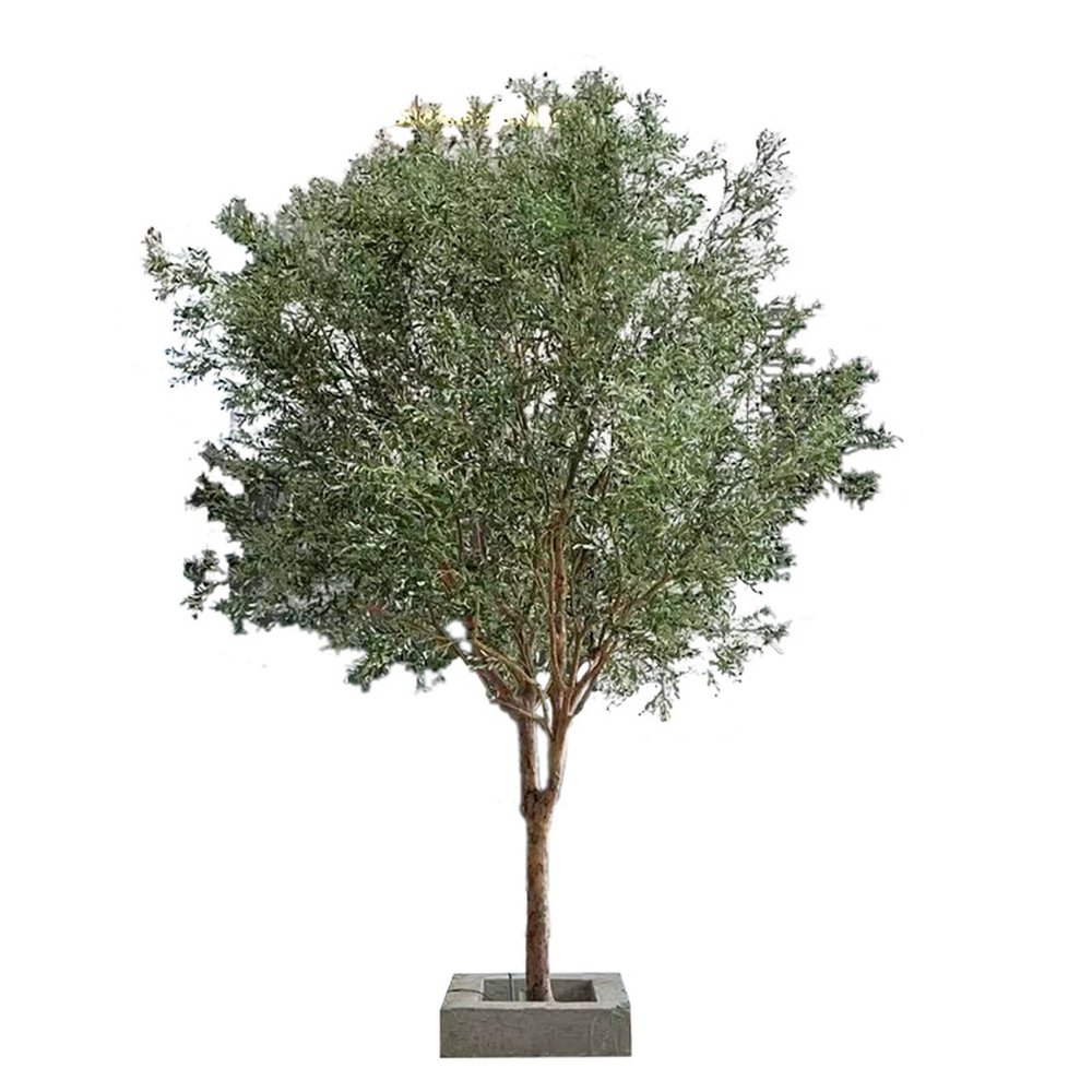 ESRADA Artificial Olive Tree 5.9 Feet Fake Olive Silk Plant, Perfect Tall Faux Topiary Silk Tree for Indoor Entryway Modern Decor Home Office Porch Balcony Gift 1.8m/70.9in