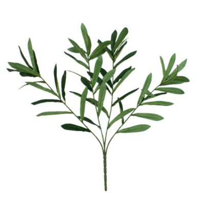 Mokylor 15.7in Artificial Greenery Plant Stems, Artificial Plants Olive Tree Branches Faux Olive Leaves Stems, Fake Olive Leaves Plant for Floral Arrangement Vase Bouquets Wedding Greenery Decor(#1)