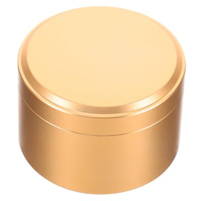 Ciieeo 1pc Portable Tea Container Aluminum Alloy Airtight Tea Canister for Loose Candy and Makeup Storage Elegant Design for Home Travel Use