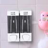 Gavigain Lotion Pump Dispenser, 2x350ml Bathroom Wall Mounted Soap Shampoo Box otion Dispenser Pump Liquid Pump for Kitchen, Bathroom view 4