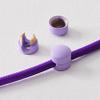 BRIGHTTIA Cable Clips - Premium Brass Cord Management for Home, Office & Car - Multipurpose Wire Holder Organizer - Sleek & Durable Design - Gift for Men, Women & Students - 4 Pack (Light Purple) view 2