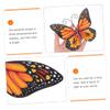 Ciieeo 2pcs Butterfly Wall Hanging Outdoor Wall Art Butterfly Metal Wall Art Iron Wall Hanging Craft Ornament Outdoor Decor Home Decor Butterflies Hanging Decor 3d Statue Wrought Iron view 2
