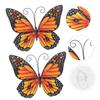 Ciieeo 2pcs Butterfly Wall Hanging Outdoor Wall Art Butterfly Metal Wall Art Iron Wall Hanging Craft Ornament Outdoor Decor Home Decor Butterflies Hanging Decor 3d Statue Wrought Iron view 4