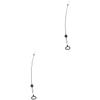 Cabilock 2pcs Recliner Replacement Parts Recliner Handle Lever Cable Kit for Sofa Couch d Ring Replacement view 1