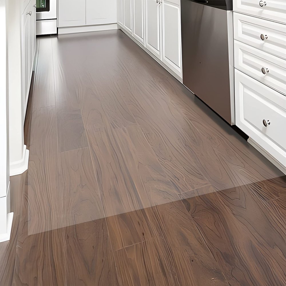 Katzowen Transparent Carpet Floors Mat Protect Pad Clear Wooden Floor Protector Mat - 1.5mm Thick, Plastic Runner Rug/Carpet for Bedroom Kitchen, Waterproof Dustproof (Size : 100x100cm/3.3x3.3ft)
