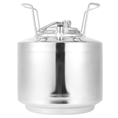 Mini Beer Barrel, 6l 1.6gal Pressurized Growler 6l Mini Beer Keg Stainless Steel For Small Batch Mini Lock Keg System For Beer