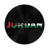 Qauirfe Jordan Flag Jordanian Text Word Art 9.84-in Silent Non-Ticking Round Wall Clock - Modern Dcor for Home Office School view 1